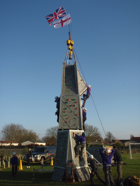 Mobile climbing wall hire