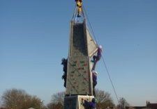Mobile climbing wall hire